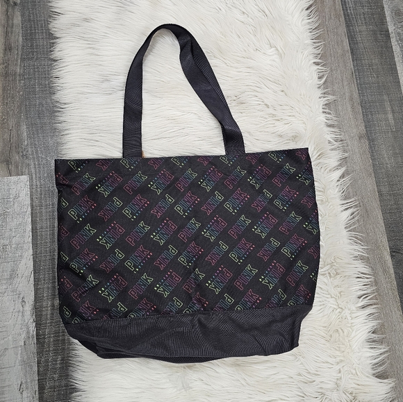 Pink victoria's secret black weekender large tote - Picture 5 of 7
